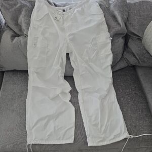 Divided White Cargo Pants Sz M